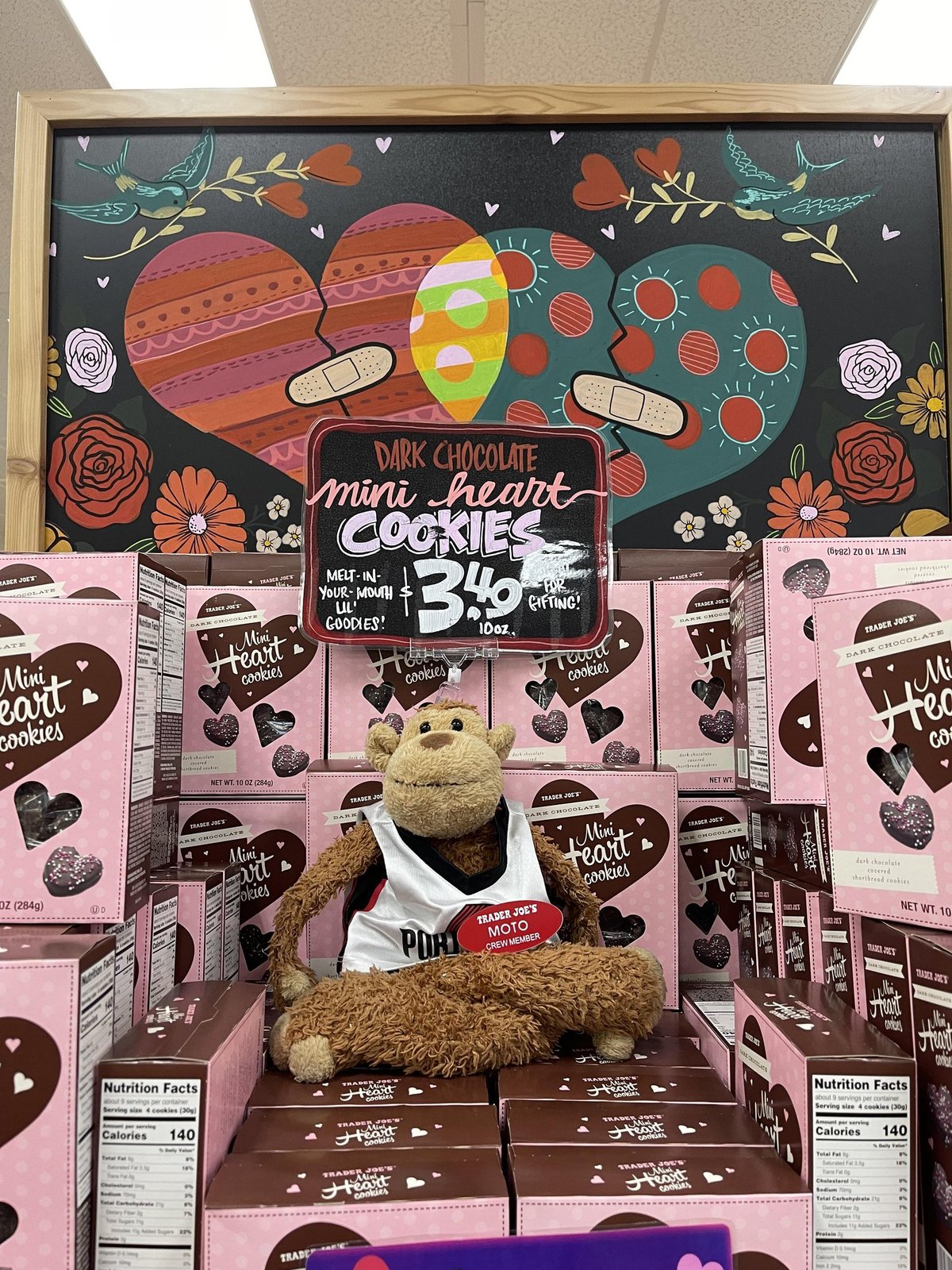 Moto the Monkey at Trader Joe's Hillsboro, OR