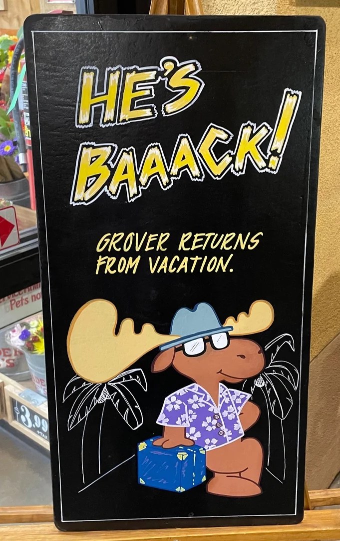 Grover the Elk at Trader Joe's Elk Grove, CA