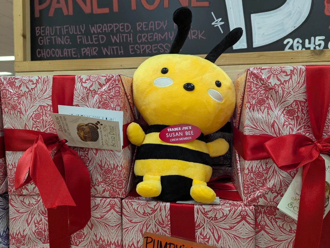 Susan Bee Anthony the Bee at Trader Joe's Rochester, NY