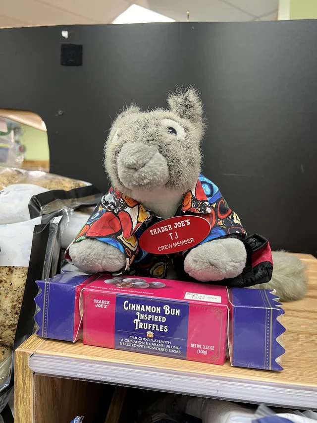 TJ the Squirrel at Trader Joe's Raleigh — North Hills, NC