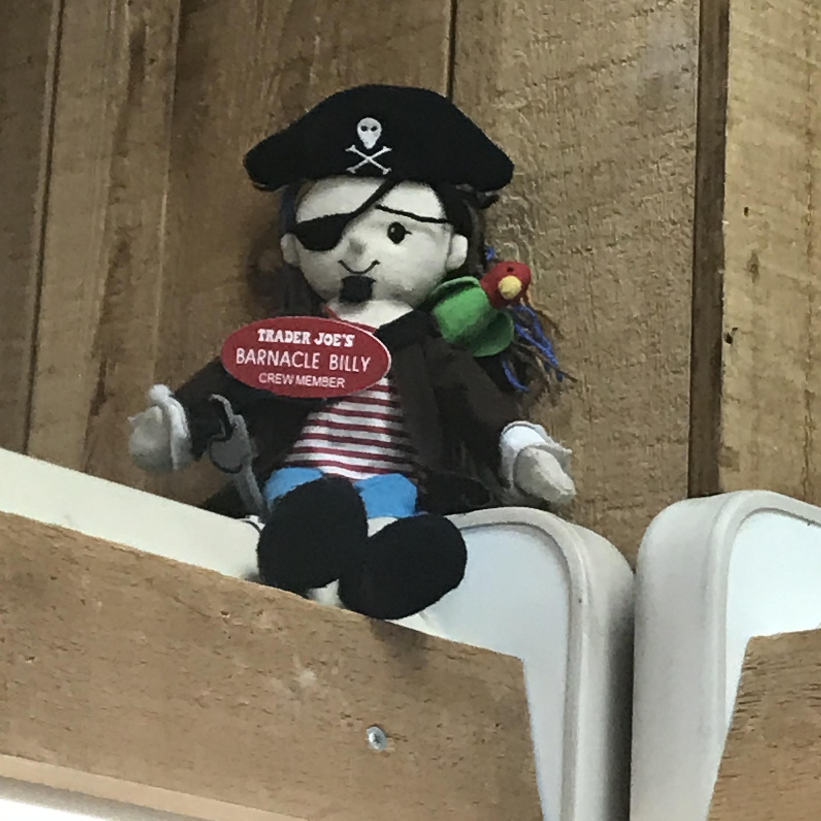 Barnacle Billy the Pirate at Trader Joe's Orange, CT